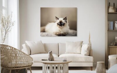 Sublimez votre maison avec des toiles photo de votre chat : une décoration à la hauteur de votre affection